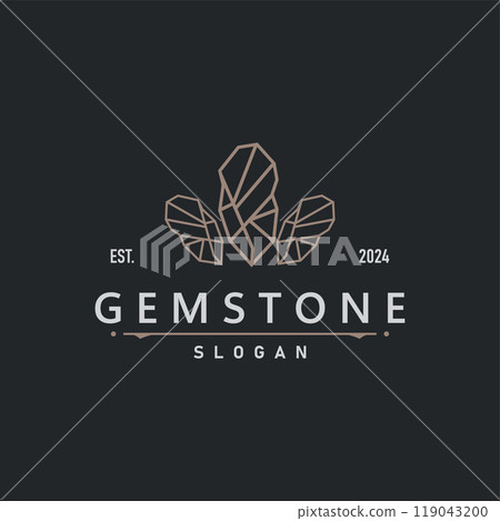 Gemstone Jewelry Logo, Design Vector Template Symbol Illustration 119043200