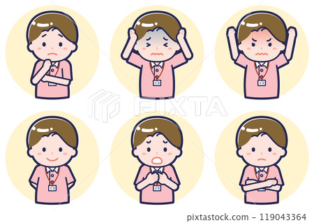 Caregiver male pose set 2_05 Caregiver male pose set 2_05 119043364