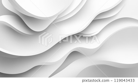 Elegant White Fabric Folds Texture 119043433