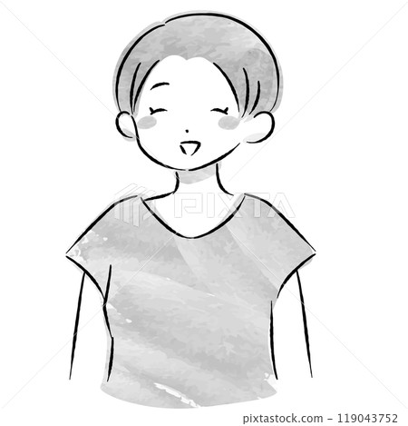 Stylish women talking watercolor vector illustration 119043752
