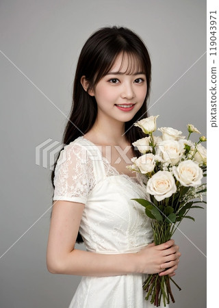  有花束的新娘 119043971