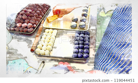 素描風格素描插圖日本甜點 Manju 如何製作烹飪過程烹飪手工甜點 Manju 素描風格素描插圖日本甜點 Manju 如何製作烹飪過程烹飪手工甜點 Manju 119044451