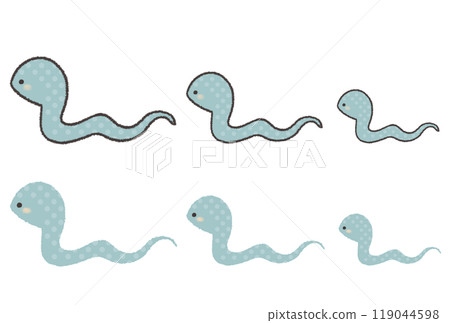 2025 zodiac snake line illustration set 119044598
