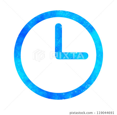 Blue starry sky | Clock icon Blue starry sky | Clock icon 119044691