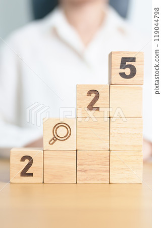 2025 year block with magnifying glass icon. SEO, Search Engine Optimization, hiring , Advertising, Idea, Strategy, marketing, Keyword, Content and New Year start concepts 2025 year block with magnifying glass icon. SEO, Search Engine Optimization, hiring , Advertising, Idea, Strategy, marketing, Keyword, Content and New Year start concepts 119044798