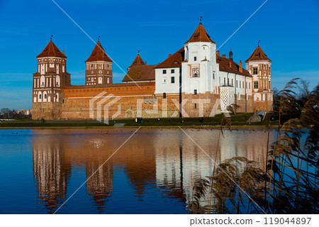Castle Mir at daytime. Republic of Belarus 119044897