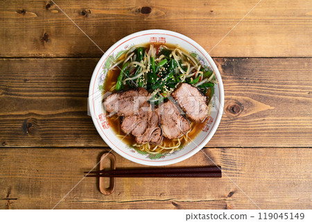韭菜豆芽叉燒面 119045149
