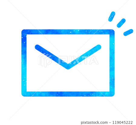 Blue starry sky | Email icon 119045222