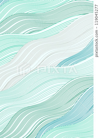 Japanese pattern wave New Year's card background Japanese pattern wave New Year's card background 119045277