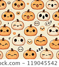 Cute seamless pattern for halloween 119045542