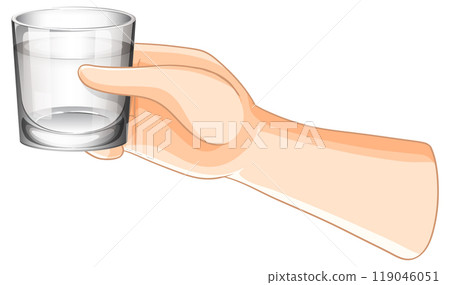 Hand Holding a Glass Hand Holding a Glass 119046051
