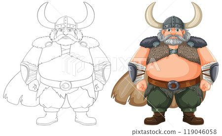 Viking Warrior Character Illustration Viking Warrior Character Illustration 119046058