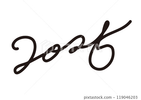 手寫體“2025” 119046203