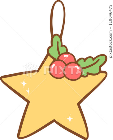 Cowboy Christmas ornament star 119046475
