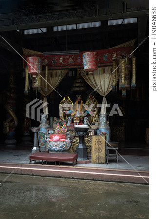 Chinese god statues on Chinese altar table at Phutthamonthon sathan or Sun wukong shrine. Chinese god statues on Chinese altar table at Phutthamonthon sathan or Sun wukong shrine. 119046638