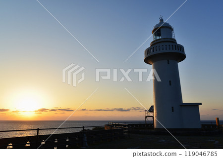 Osezaki Lighthouse on Fukue Island in the Goto Islands Osezaki Lighthouse on Fukue Island in the Goto Islands 119046785