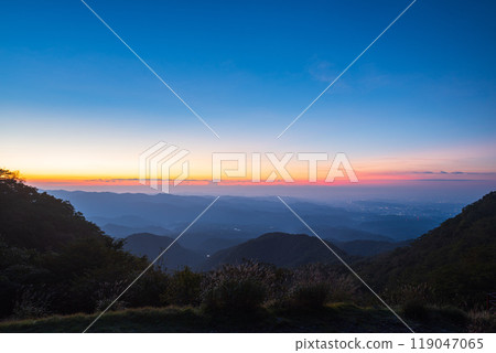 Dawn from Mount Akagi and Torii Pass 119047065