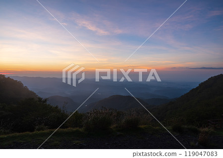 赤城山和鳥居嶺的黎明 119047083