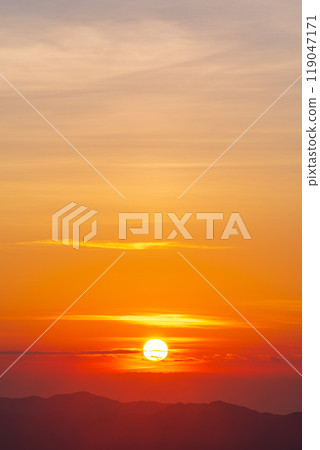 Dawn from Mount Akagi and Torii Pass 119047171