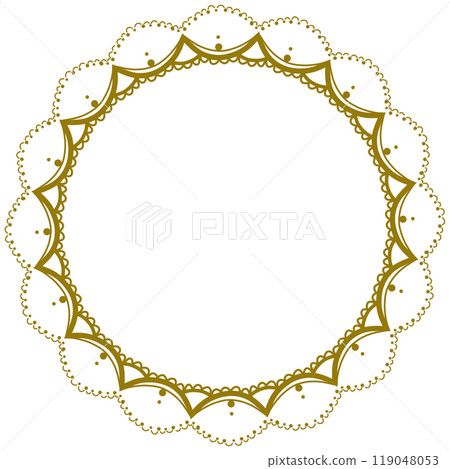 Matte gold cute lace Matte gold cute lace 119048053