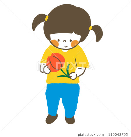 Girls with flowers 119048795