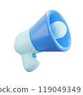 icon, megaphone, 3d 119049349