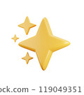 Star 3D Illustrations 119049351