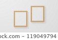 Blank picture frame mockup, rendering 119049794