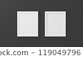 Blank picture frame mockup, rendering 119049796