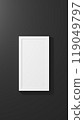 Blank picture frame mockup, rendering 119049797