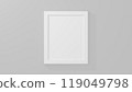 Blank picture frame mockup, rendering 119049798
