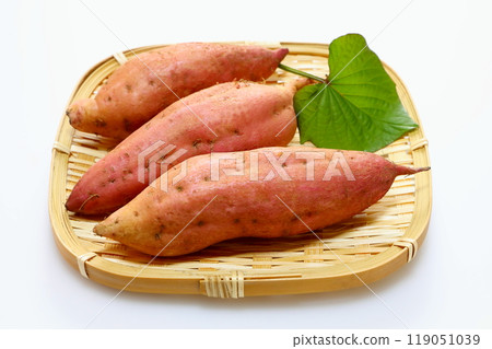 Freshly harvested sweet potatoes (Annou potatoes) Freshly harvested sweet potatoes (Annou potatoes) 119051039