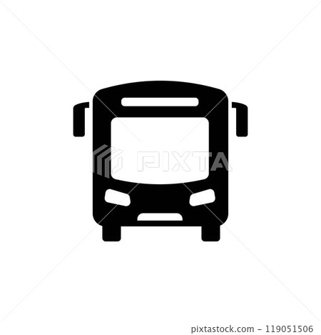 Bus Icon vector sign isolated for graphic and web design. Bus symbol template color editable on white background. Bus Icon vector sign isolated for graphic and web design. Bus symbol template color editable on white background. 119051506