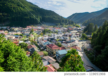 從雁金橋看到的奈良天川村 天川村 119051908