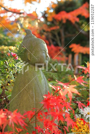 藥師寺、秋葉和觀音雕像，東京足立區 Iko 119052287