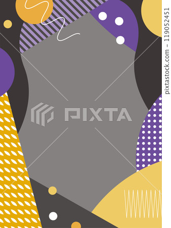 日本現代畫框背景素材-萬聖節 119052451