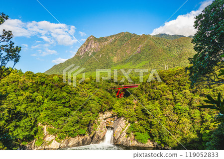 World Natural Heritage Mt. Mochomu and Toroki Falls, Yakushima (Autumn) 119052833