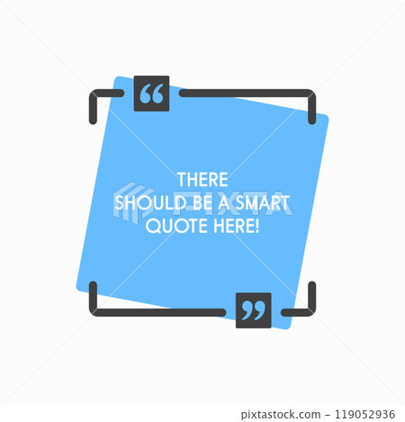 Quote frame blank, text quote boxes, message 119052936