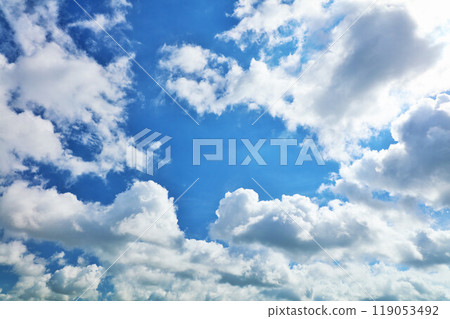 Summer blue sky and clouds 119053492