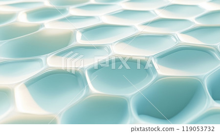 Background on the theme of honeycombs, cells. Delicate decoration of the desktop. Background on the theme of honeycombs, cells. Delicate decoration of the desktop. 119053732
