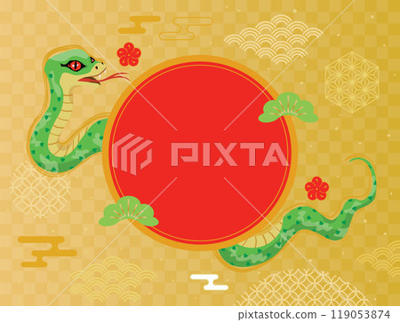 Background illustration of the New Year's sale for the year of the snake 119053874