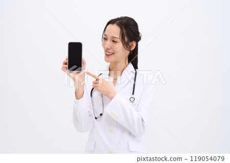 Online medical consultation Female doctor Medical staff Doctor Pharmacist Nurse 119054079
