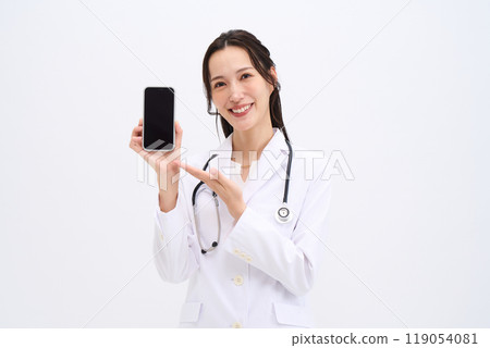 Online medical consultation Female doctor Medical staff Doctor Pharmacist Nurse 119054081