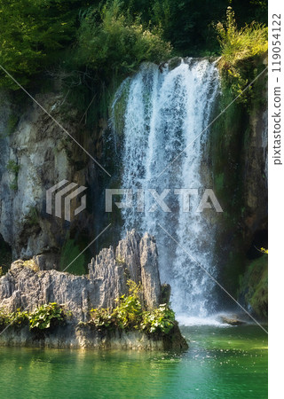 Waterfall in Plitvice National Park, Croatia Waterfall in Plitvice National Park, Croatia 119054122