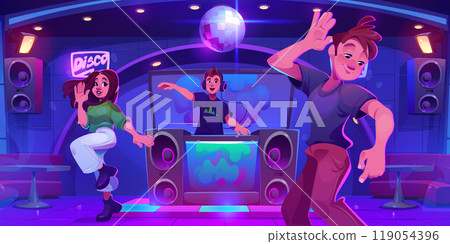 People at night club party. 119054396