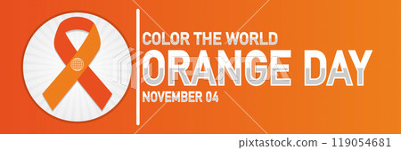 Color the World Orange Day 119054681