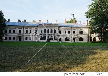 New castle in Zywiec city in Poland 119054758