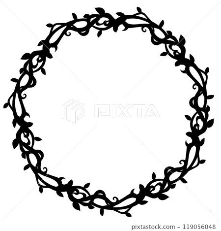 Elegant botanical heading frame Elegant botanical heading frame 119056048