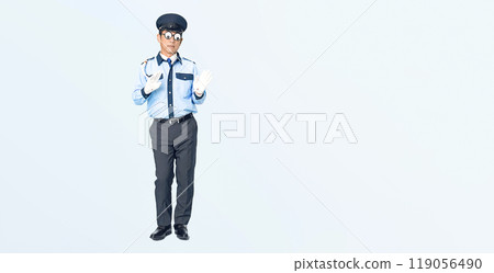 跳舞男保安全身照 119056490