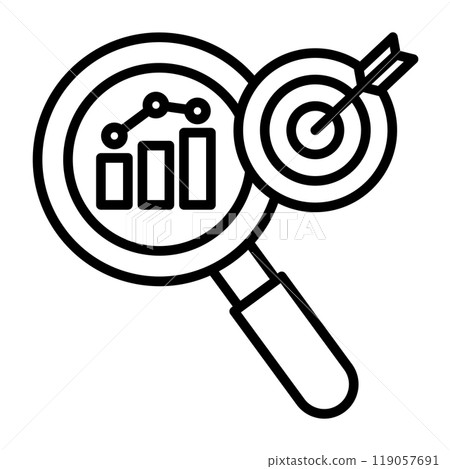 An icon that represents analysis validation. 119057691